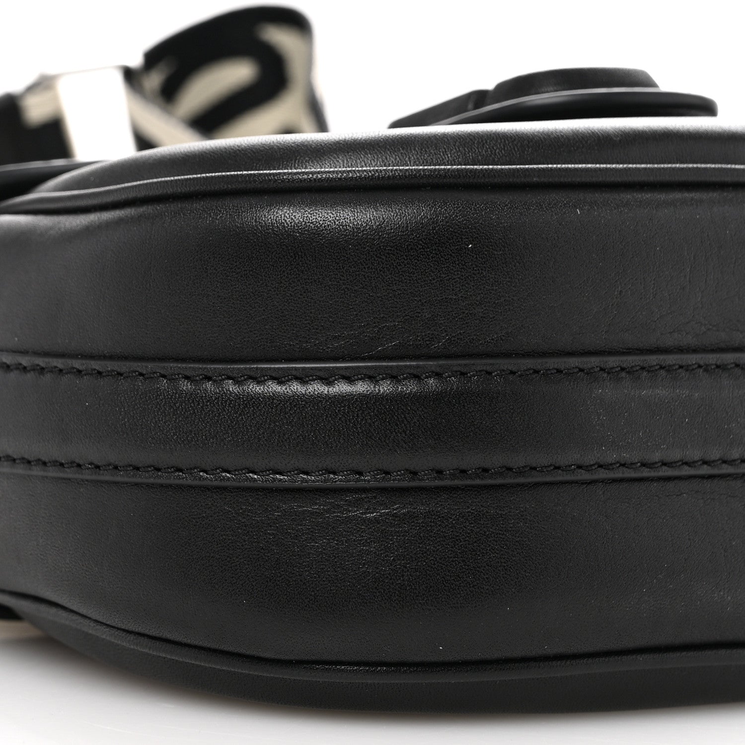 Marc Jacobs Calfskin Small The Covered J Marc Saddle Bag Black 9 of 10