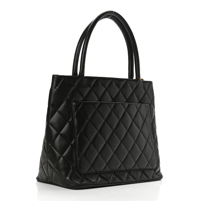 Chanel Caviar Quilted Medallion Tote Black 3 of 13