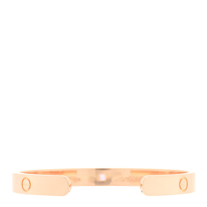 Cartier 18K Pink Gold Pink Sapphire LOVE Cuff Bracelet 16 2 of 3