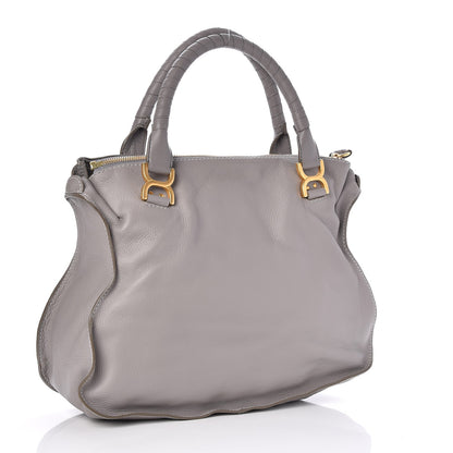 Chloe Calfskin Large Marcie Satchel Cashmere Grey 3 of 8
