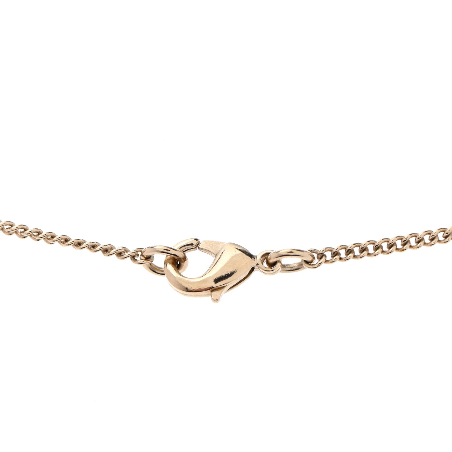 Crystal Pearl CC Lace Camellia Necklace Gold