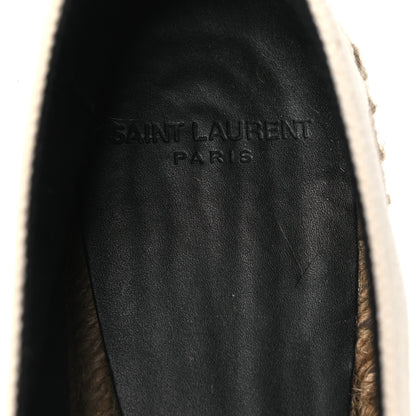 Saint Laurent Canvas Elba Espadrilles 37 Sweet Cream 9 of 12