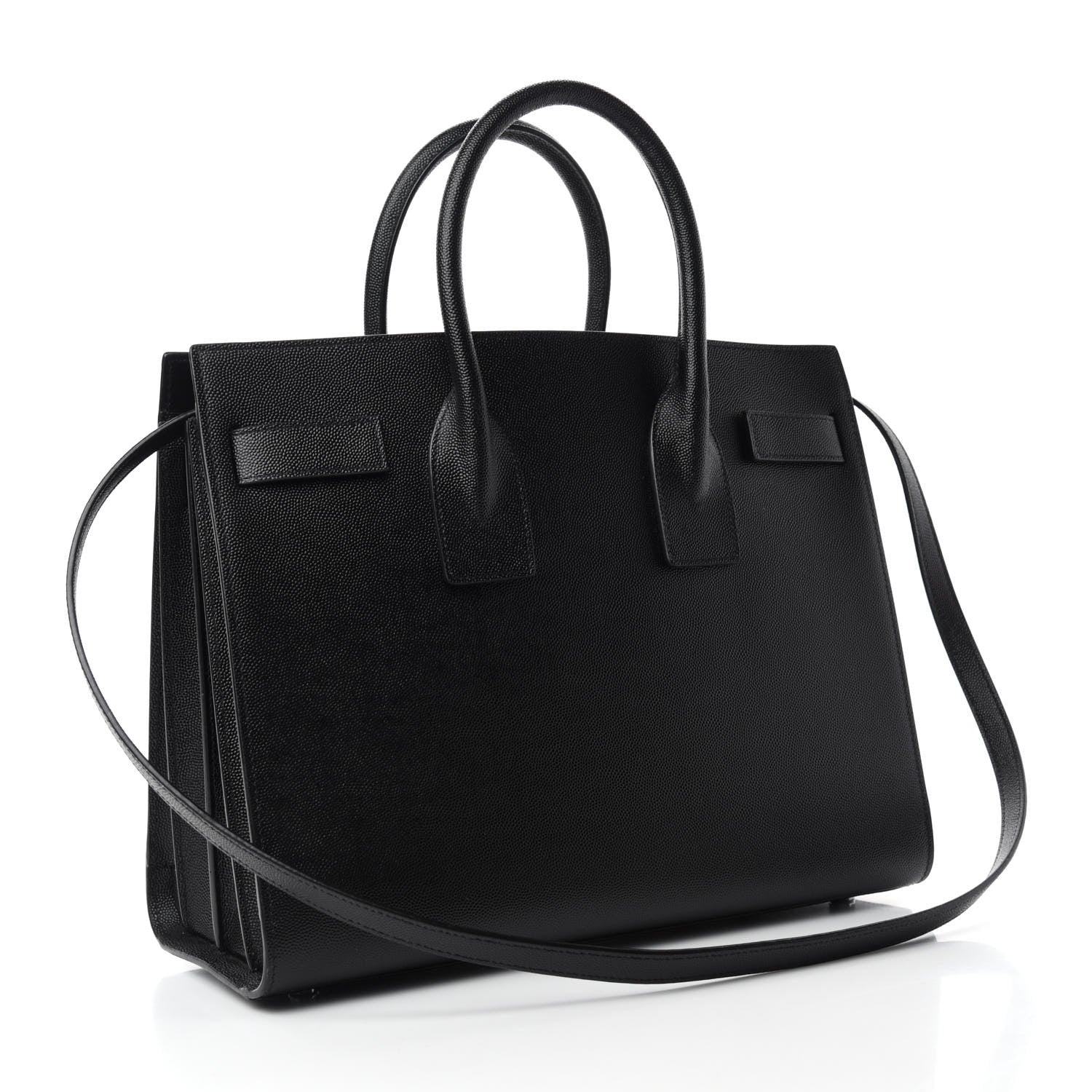 Saint Laurent Grained Calfskin Small Sac De Jour Black 3 of 9