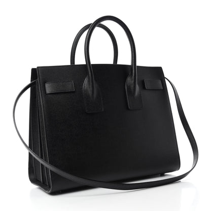 Saint Laurent Grained Calfskin Small Sac De Jour Black 3 of 9