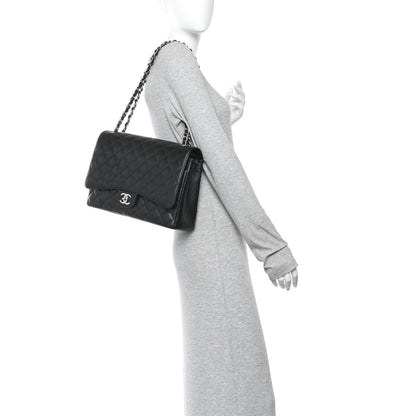 Chanel Caviar Quilted Maxi Double Flap Black 2 of 10