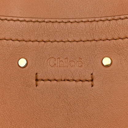 Chloe Calfskin Suede Small Roy Bag Caramel 7 of 14