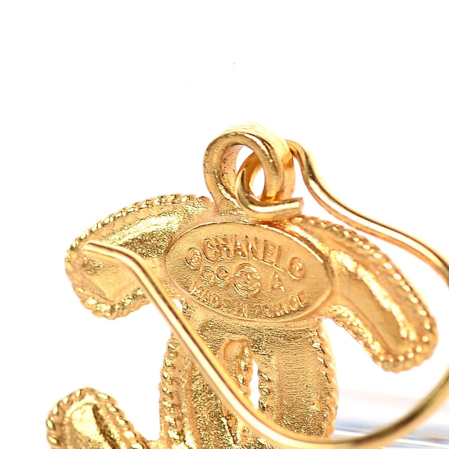 CC Drop Earrings Gold