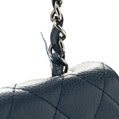 Chanel Caviar East West Flap Blue 12 of 13