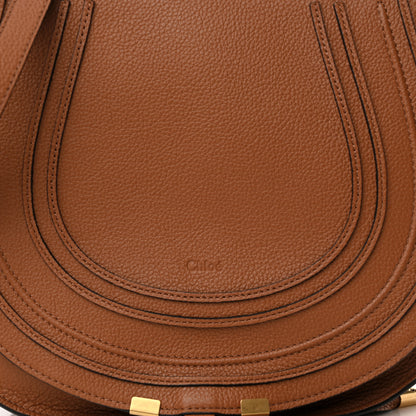 Chloe Calfskin Medium Marcie Round Crossbody Bag Tan 9 of 14