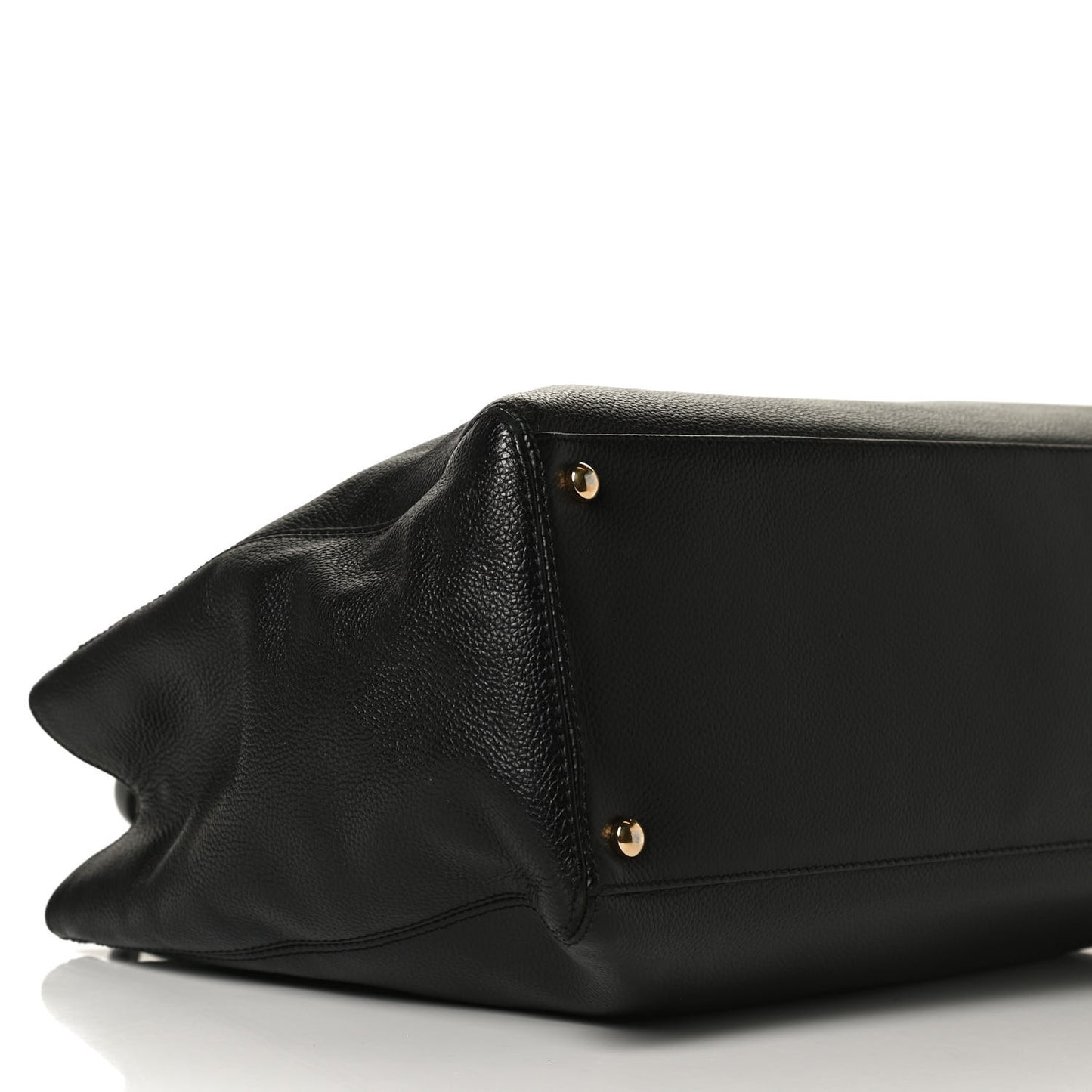 Calfskin Cerf Shopper Tote Black