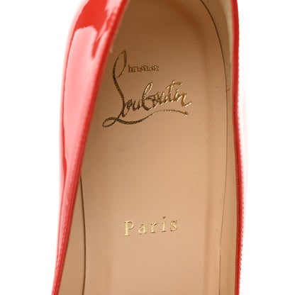Christian Louboutin Patent Piou Piou 85 Pumps 38.5 Mandarin Red 7 of 8