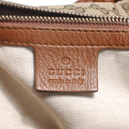 Gucci Monogram Cellarius Calfskin Medium Bella Hobo Beige Ebony Cuir 6 of 7