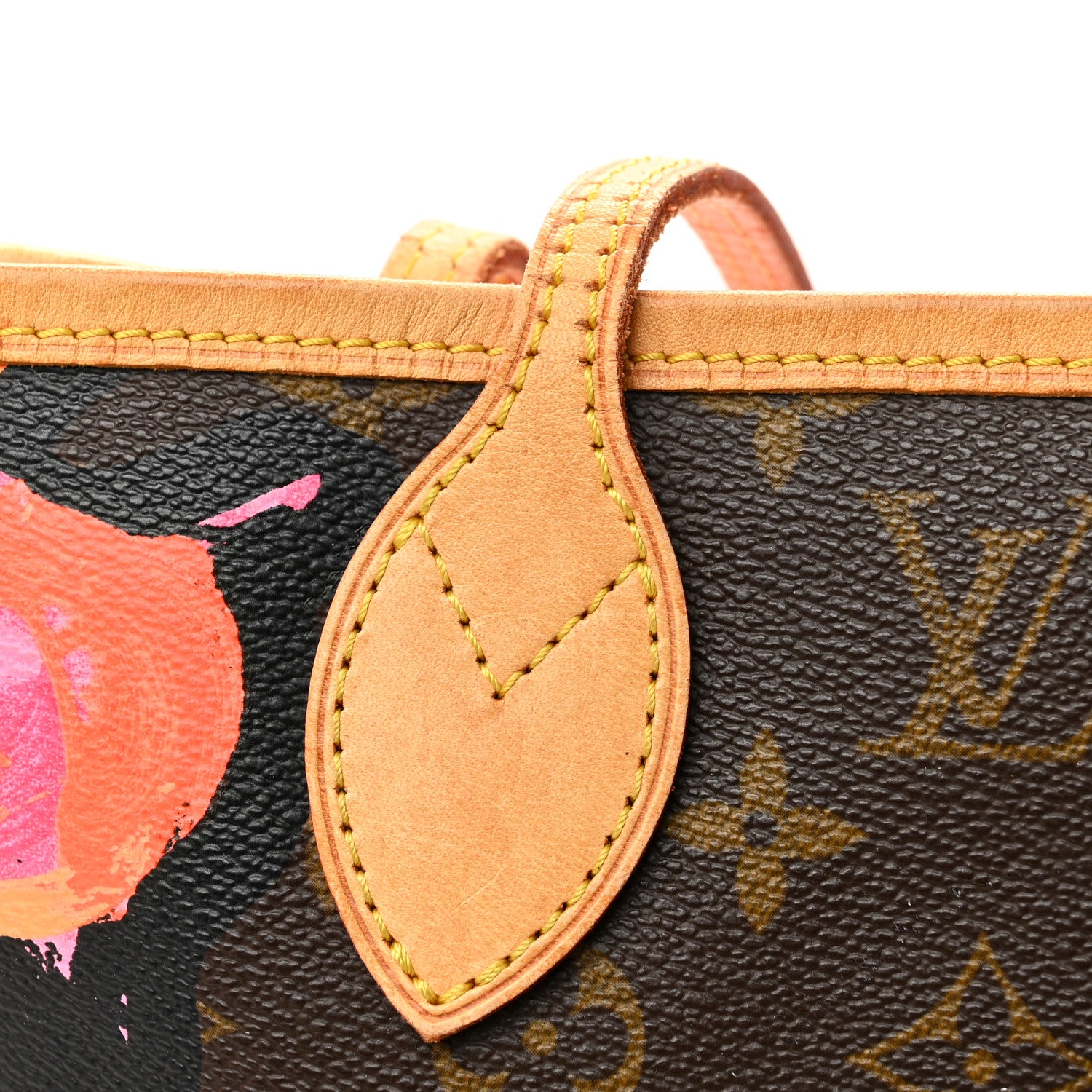 Louis Vuitton Monogram Roses Neverfull MM 10 of 14