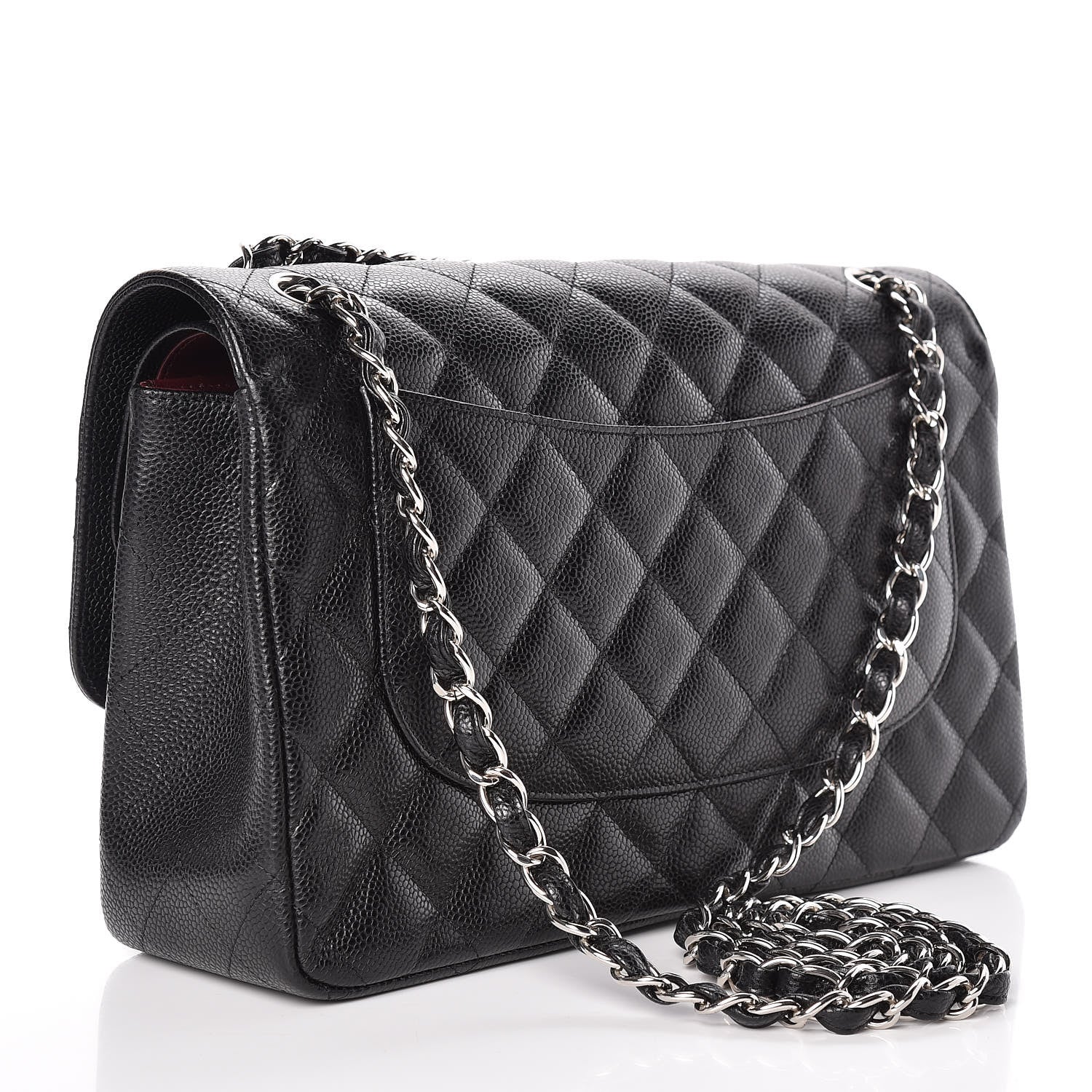 Chanel Caviar Quilted Jumbo Double Flap Black 3 of 10