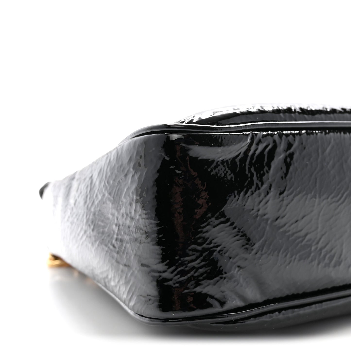 Patent Naplak Re-Edition 2005 Shoulder Bag Black