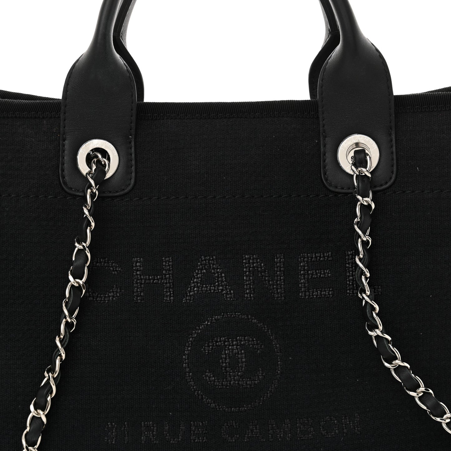 Mixed Fibers Small Deauville Tote Black