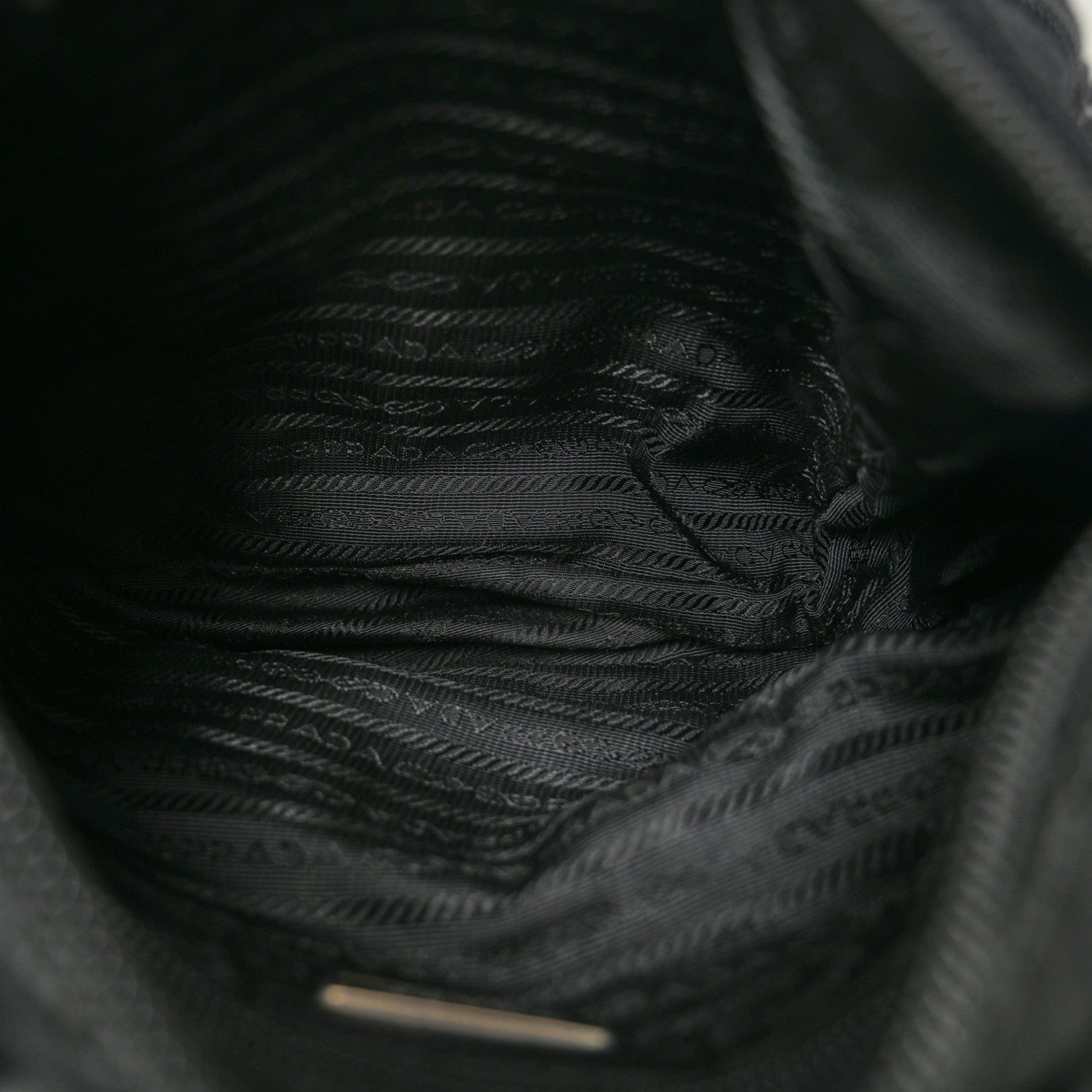 Prada Tessuto Nylon Saffiano Small Vela Messenger Black 5 of 16