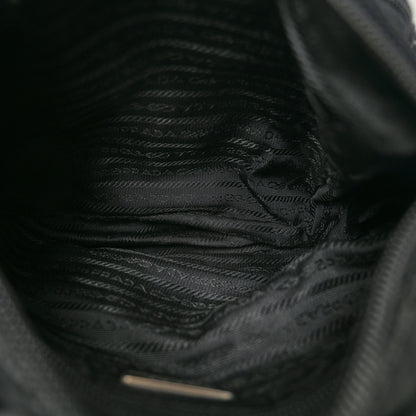 Prada Tessuto Nylon Saffiano Small Vela Messenger Black 5 of 16