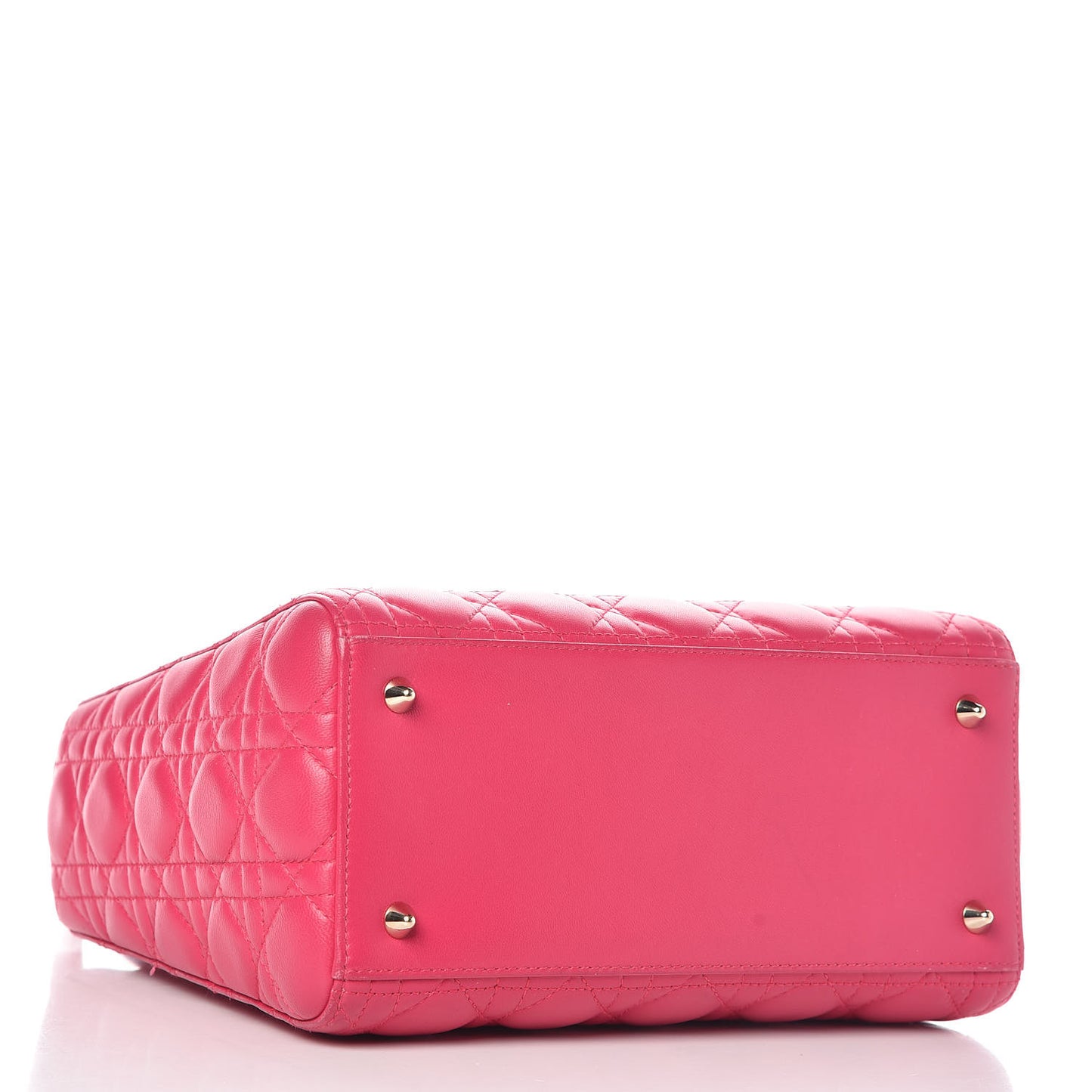 Lambskin Cannage Medium Lady Dior Pink