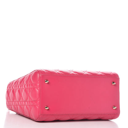 Christian Dior Lambskin Cannage Medium Lady Dior Pink 4 of 10