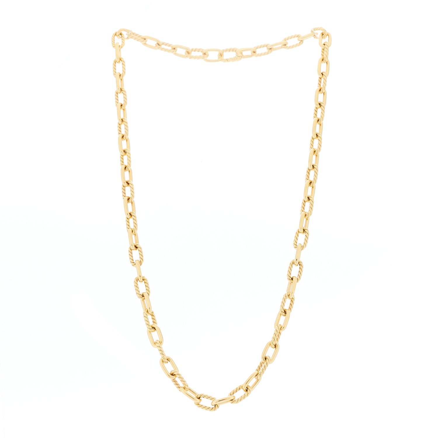 David Yurman 18K Yellow Gold 6mm Madison Chain Necklace 3 of 5