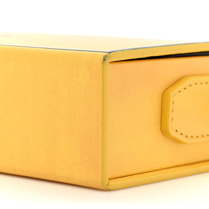 Fendi Vitello Fluffy Logo Horizontal Box Crossbody Bag Yellow Box Black 15 of 35