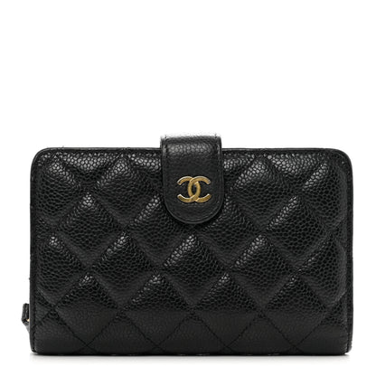 Chanel Caviar Quilted CC French Wallet Black 1 of 10