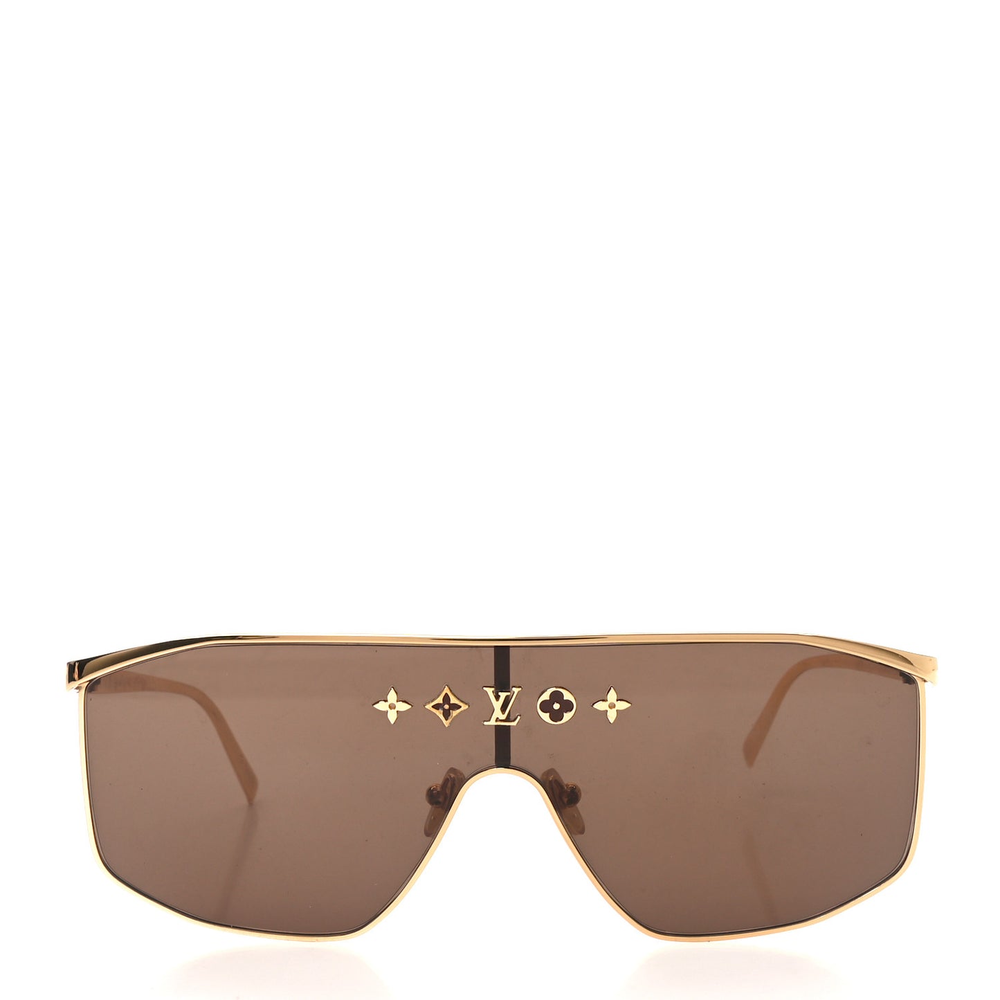 Metal LV Golden Mask Sunglasses Z1717U Gold