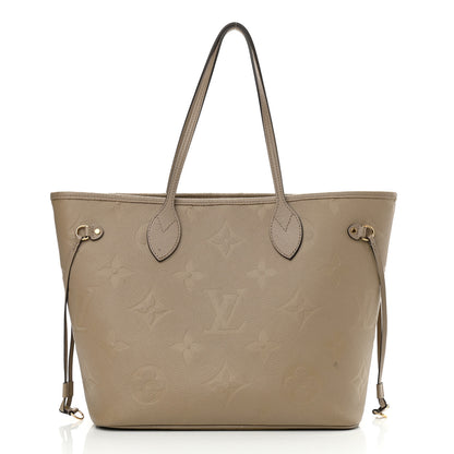 Louis Vuitton Empreinte Monogram Giant Neverfull MM Tourterelle 3 of 20