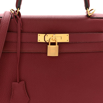 Hermes Togo Kelly Retourne 28 Rubis 8 of 16