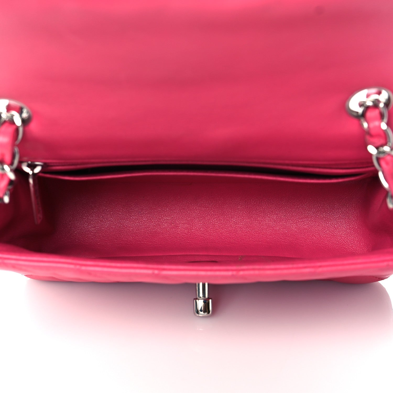 Chanel Lambskin Quilted Mini Rectangular Flap Pink 5 of 11
