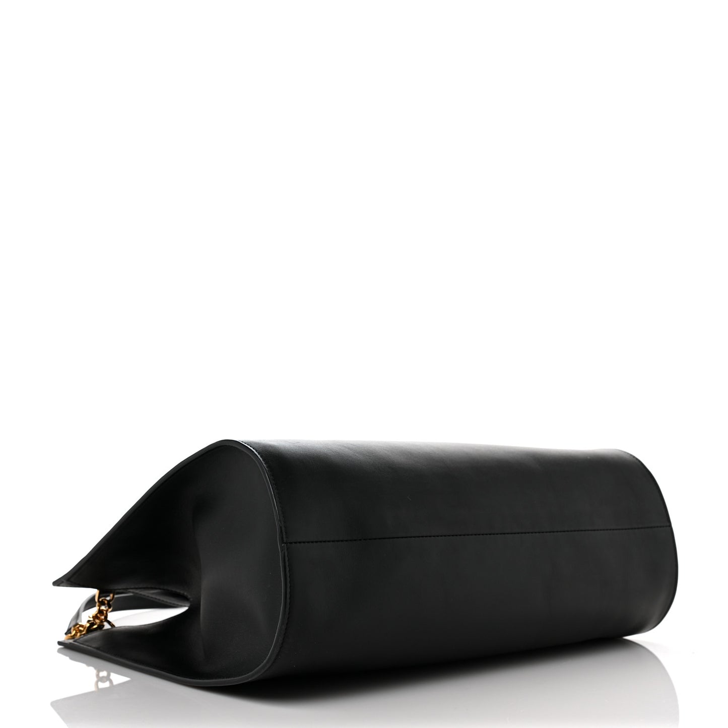 Calfskin Gancini Trifolio Tote Bag Black