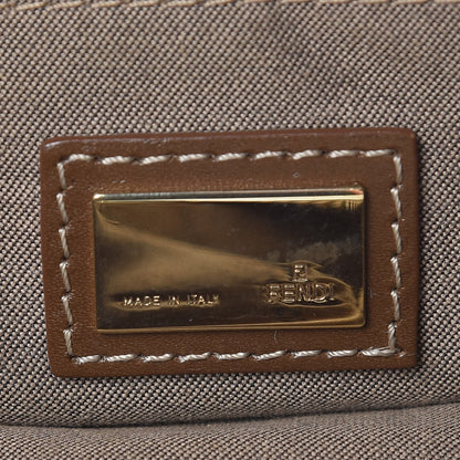 Fendi Zucchino Cuoio Chef Hobo Mogano Panna Fango 6 of 8