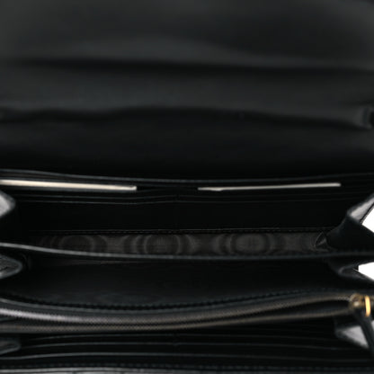 Gucci Calfskin Matelasse GG Marmont Chain Wallet Black 5 of 10