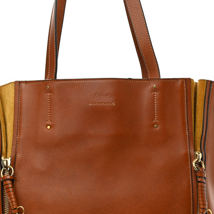Chloe Smooth Calfskin Medium Milo Shopping Tote Caramel 8 of 12