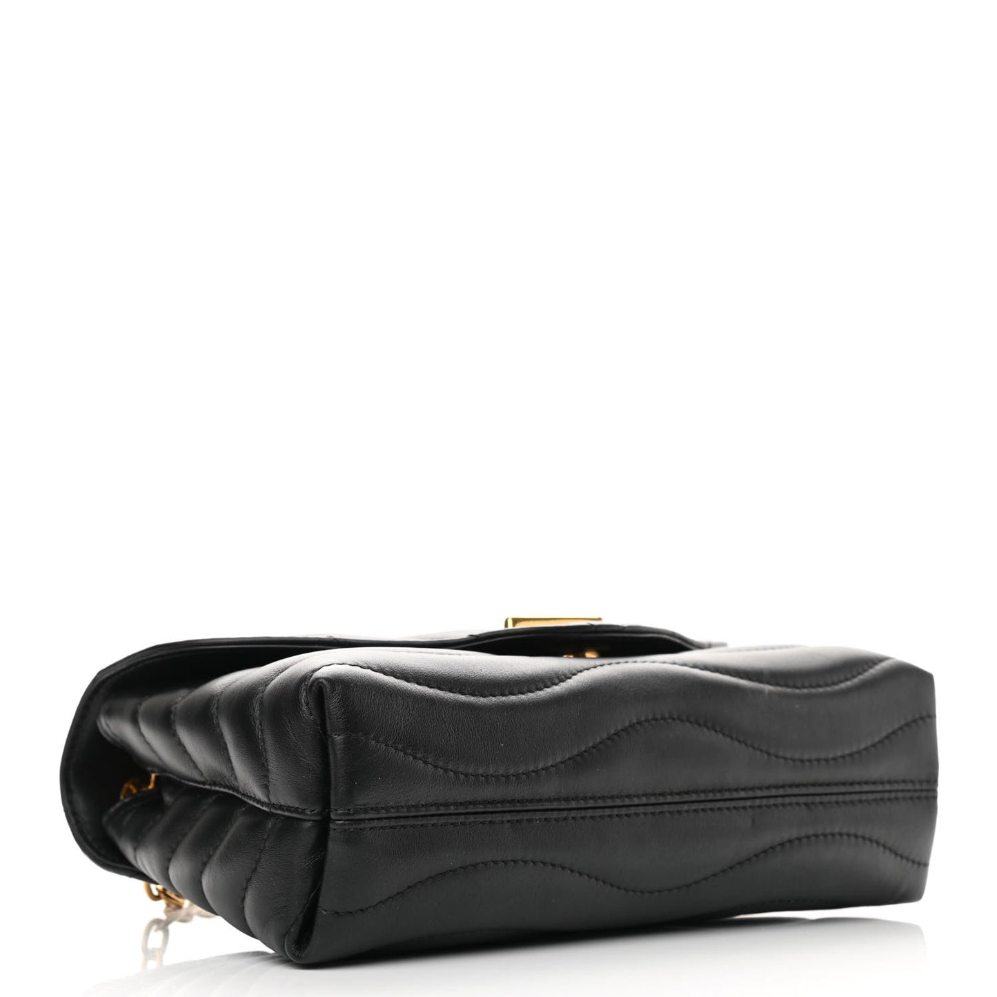 Calfskin LV New Wave Chain Bag Black
