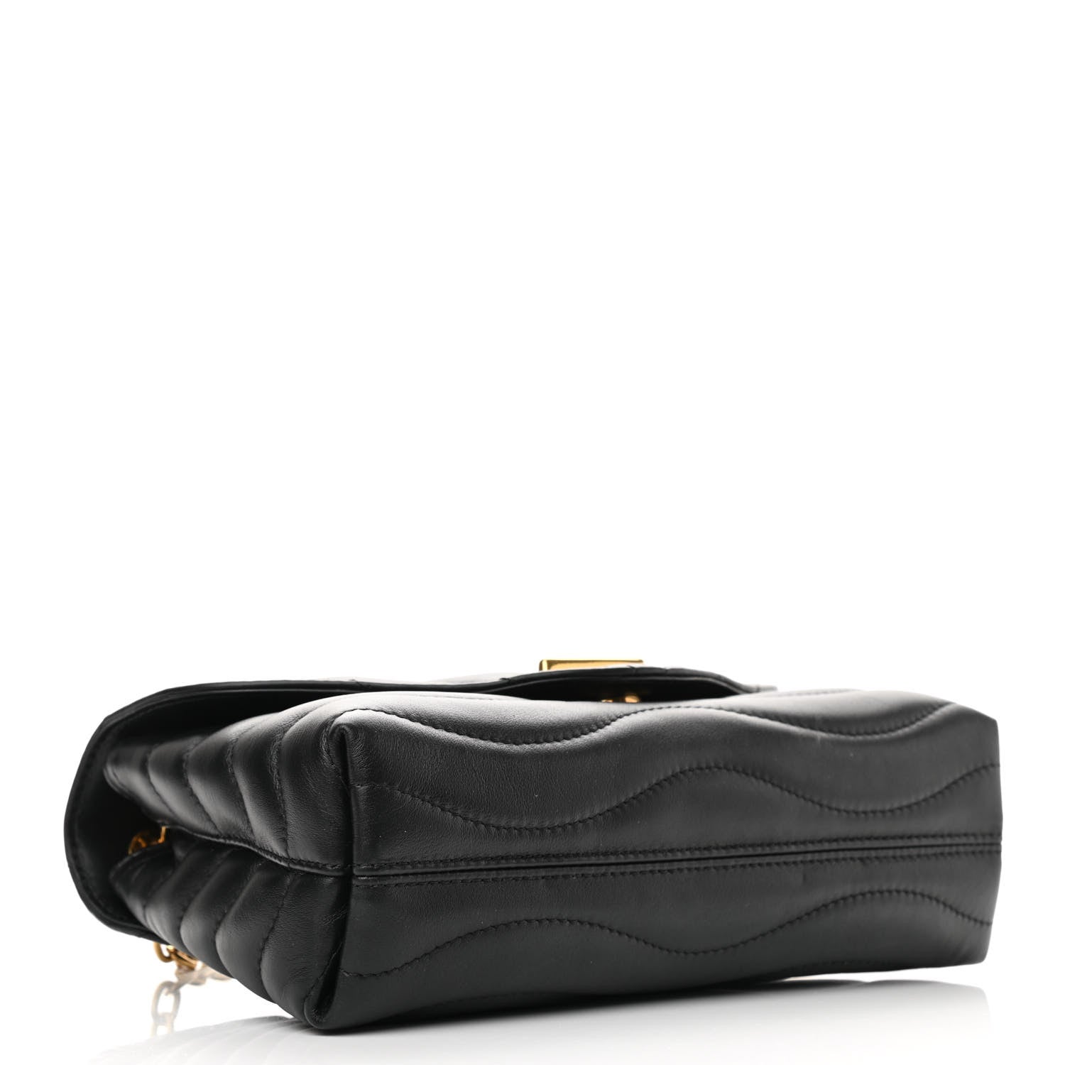 Louis Vuitton Calfskin LV New Wave Chain Bag Black 4 of 9