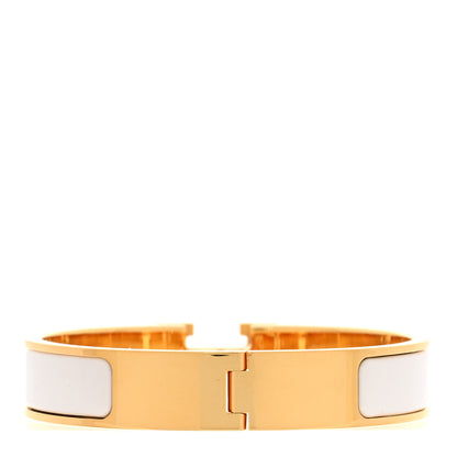 Hermes Enamel Narrow Clic Clac H Bracelet PM White 3 of 5