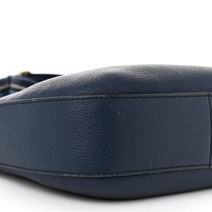 Prada Vitello Phenix Small Zippered Messenger Hobo Baltico 8 of 10