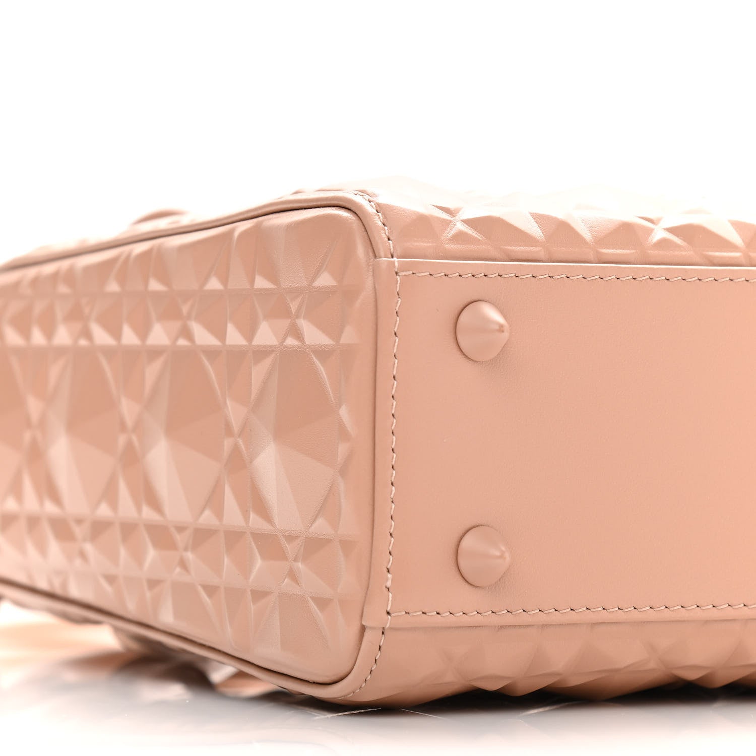 Christian Dior Calfskin Cannage Diamond Small My ABCDior Lady Dior Rose Des Vents 8 of 10