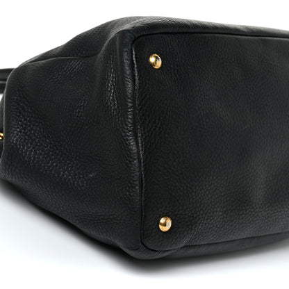 Prada Vitello Daino Tote Nero Black 7 of 16