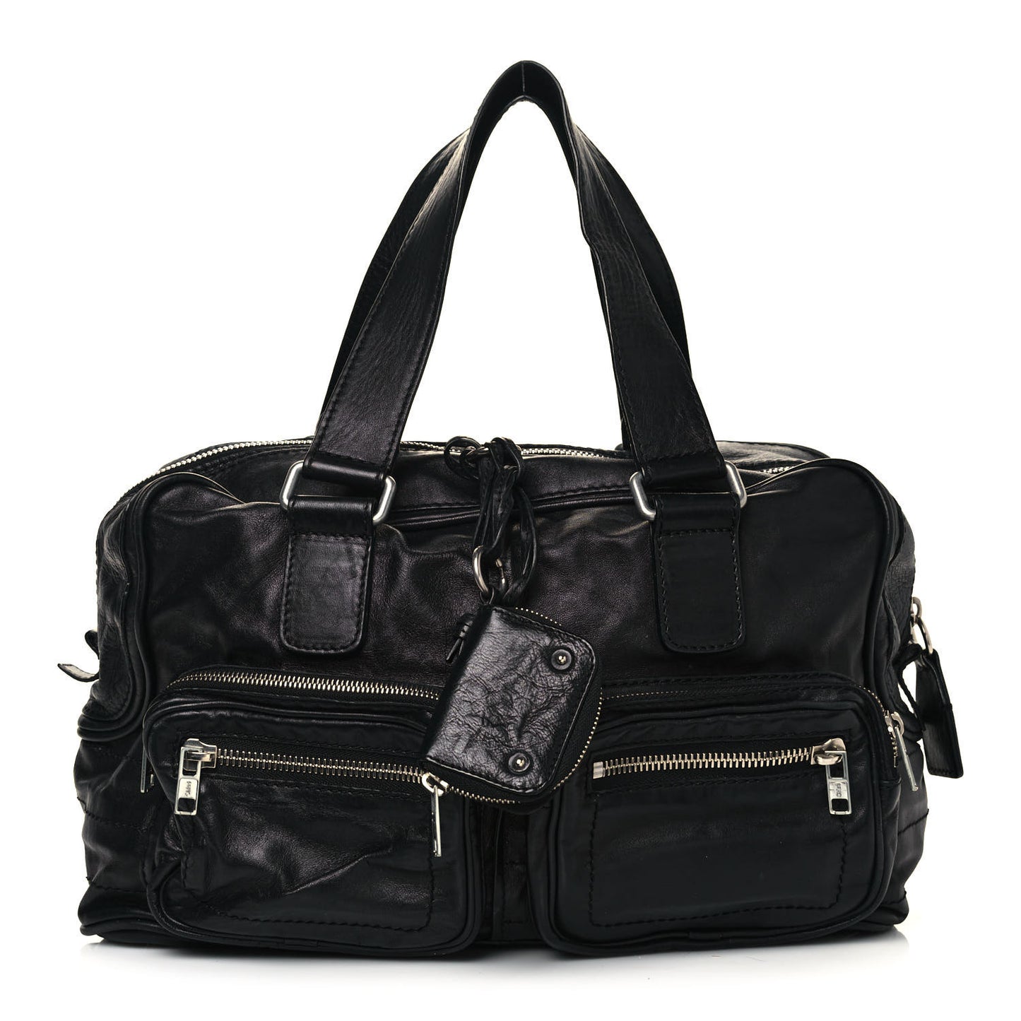 Calfskin Betty Shoulder Bag Black