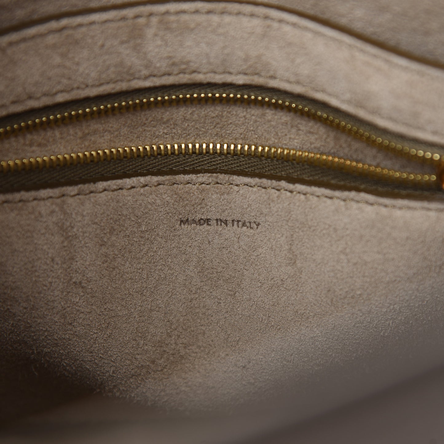 Soft Grained Calfskin Small Sangle Bucket Bag Taupe