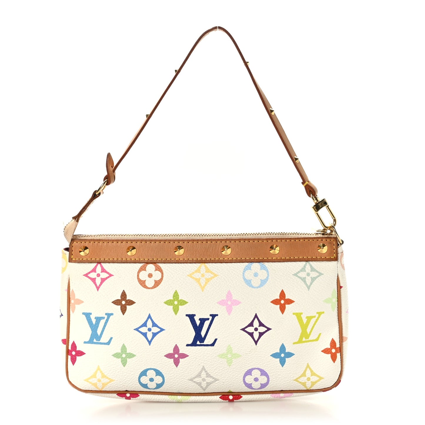 Monogram Multicolor Pochette Accessories White