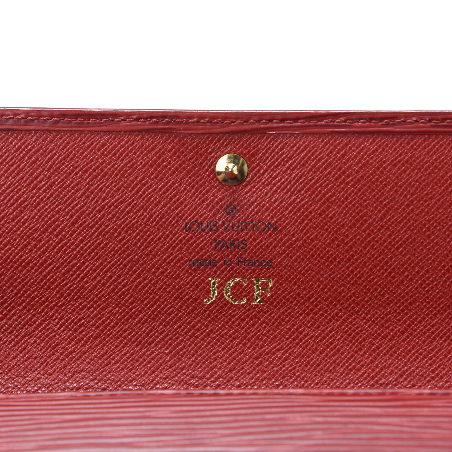 Epi Porte Tresor Etui Papiers Wallet Castillan Red