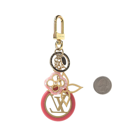 Louis Vuitton Colorline Bag Charm Key Holder Pink Glitter 2 of 5