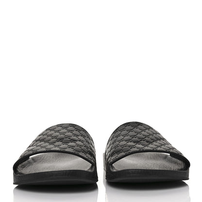 Gucci Microguccissima Slide Sandals 38 Black 2 of 8