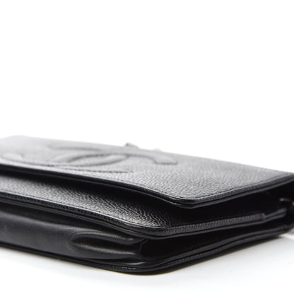 Chanel Caviar Timeless CC Wallet On Chain WOC Black 7 of 11