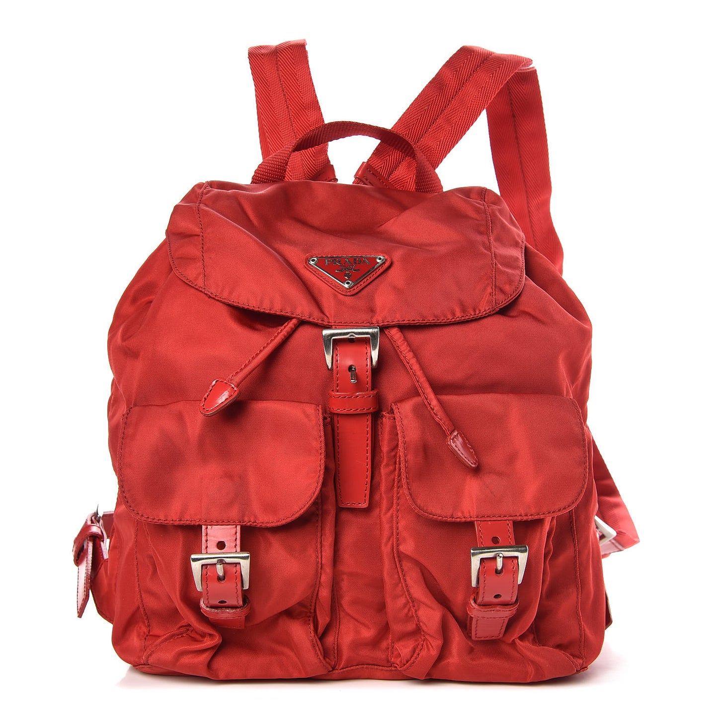 Nylon Vela Small Backpack Rosso