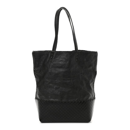 Bottega Veneta Lino Spalmato Light Calf Scolpito Tote Black 1 of 10